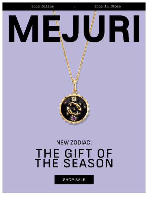 mejuri newsletter: Just Dropped and on Sale