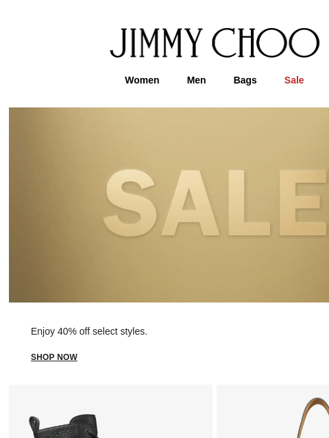 jimmychoo newsletter: Sale | Enjoy 40% Off