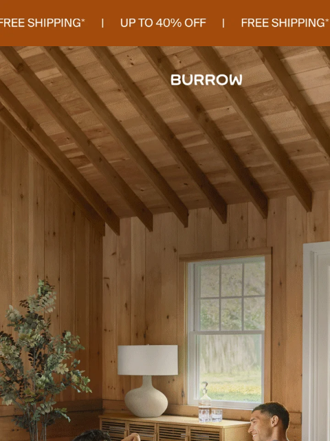 burrow newsletter: TODAY’S THE DAY: UP TO 40% OFF
