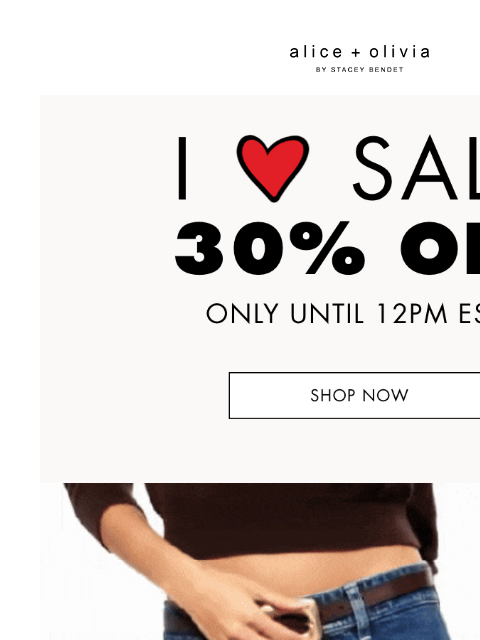 BEST BLACK FRIDAY EVER ‌ ‌ ‌ ‌ ‌ ‌ ‌ ‌ ‌ ‌ ‌ ‌ ‌ Header Logo *TAKE 30% OFF SELECT STYLES. ONLY ITEMS MARKED WITH "BLACK FRIDAY" ARE ELIGIBLE FOR THE PROMOTION. VALID ON ALICEANDOLIVIA.COM USA