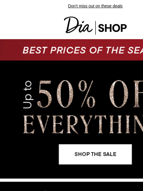 Don't miss out on these deals Dia & Co Shop Shop The Sale Shop Festive Finds Shop ELOQUII Shop Hilary MacMillan Shop City Chic Shop Occasion Dressing Shop Now Style freedom through a life well-