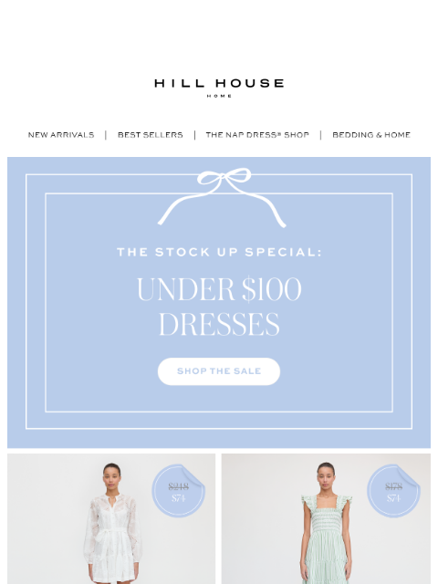 hillhousehome newsletter: Under $100 Nap Dresses