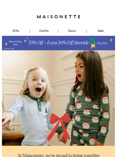 maisonette newsletter: Little Brands, Big Love ❤️ Extra 20% Off Sitewide