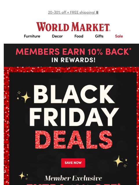 emailworldmarket newsletter: 🛍️ 🛍️ 🛍️ Shop our BEST Black Friday DEALS!