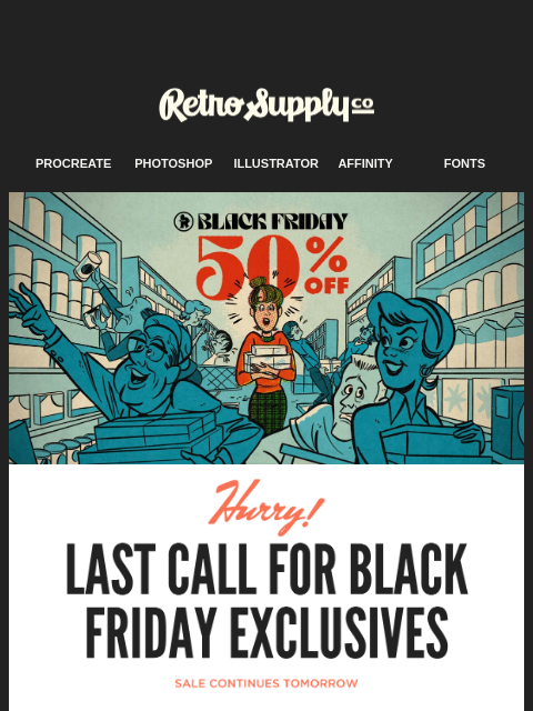 retrosupply newsletter: Midnight Deadline: Last Shot at 24 Freebies + the ...