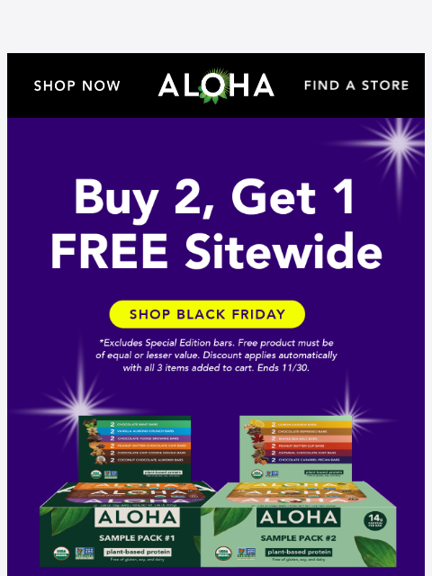 aloha newsletter: Want to spice up your Black Friday haul?