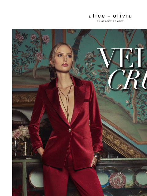 aliceandolivia newsletter: The Velvet Edit