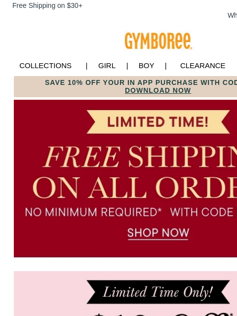 gymboree newsletter: Happy Cyber Weekend! 🥳 60% Off Entire Site + FREE...