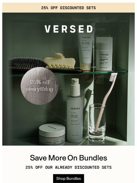 versedskin newsletter: Bundles up to 37% Off