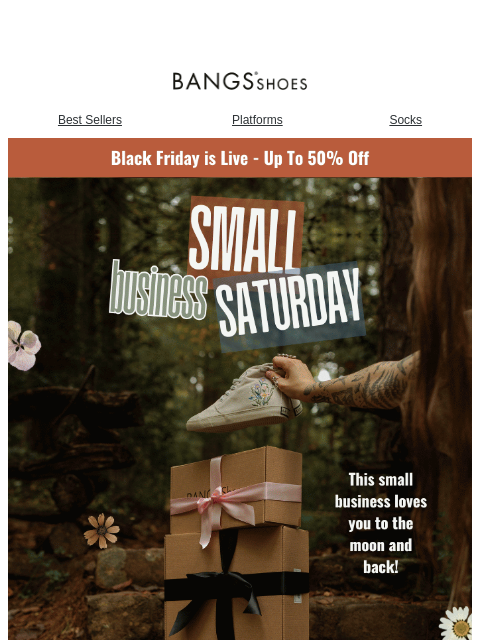 bangsshoes newsletter: THANK YOU for shopping small 🫶
