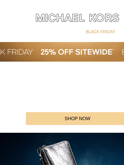 michaelkorsmail newsletter: Save 25%, Get Your Shopping Sorted