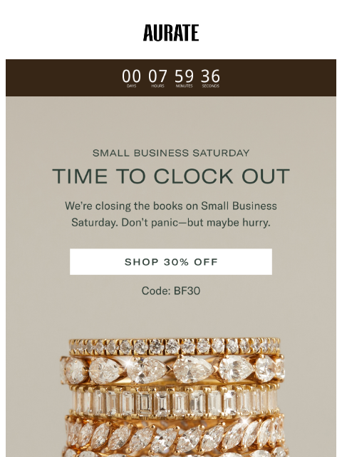 auratenewyork newsletter: HARD STOP AT MIDNIGHT