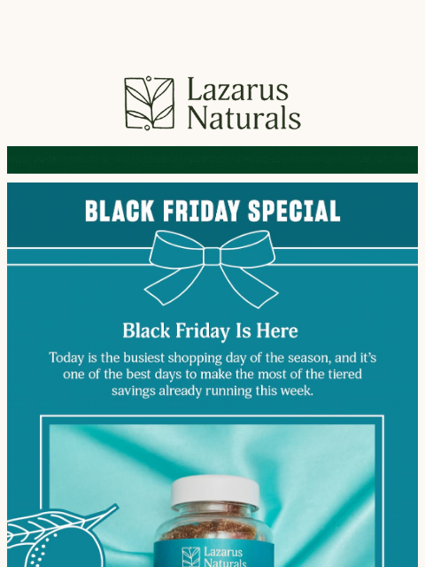 lazarusnaturals newsletter: 🖤 Evening Savings Up to 35% Hit Different