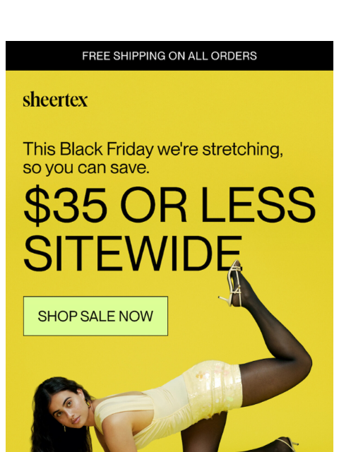 sheertex newsletter: Now THIS is a Black Friday deal 🏃‍♀️