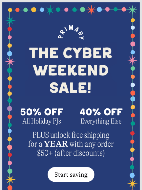 primary newsletter: ⏳Our Best Deal Ever Ends Monday⏳ Free Shipping for...