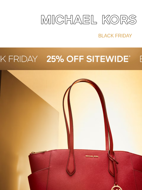 michaelkorsmail newsletter: Your Handbag Edit—All 25% Off