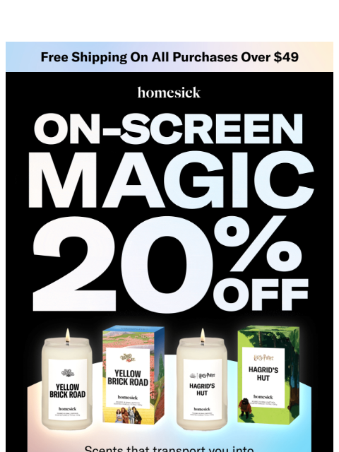 homesick newsletter: 20% OFF YOUR FAV COLLABS