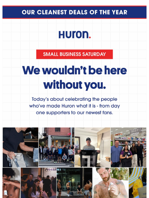 usehuron newsletter: Small Business Saturday: 25% Off Sitewide