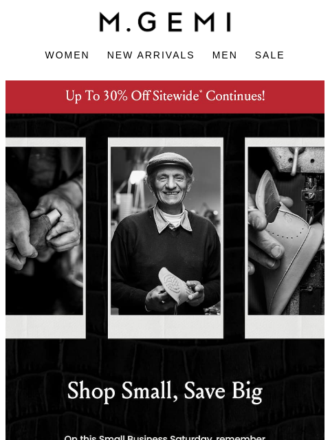 mgemi newsletter: Shop Small & Save Big This Saturday