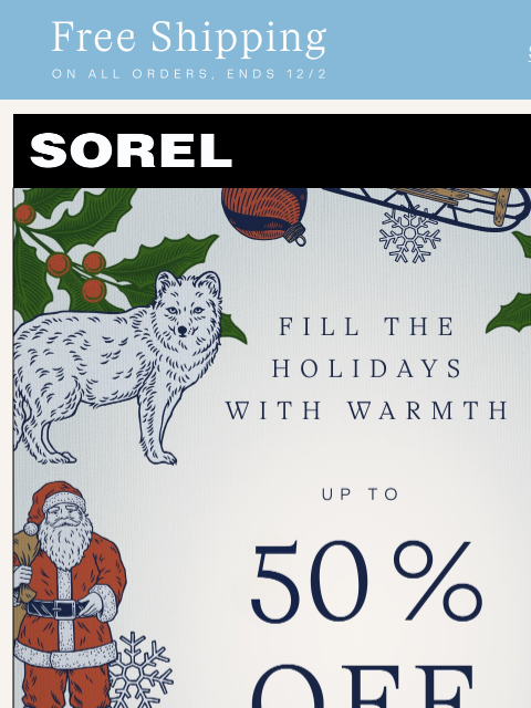 sorel newsletter: Give Them the Gift of Winter-Ready Style