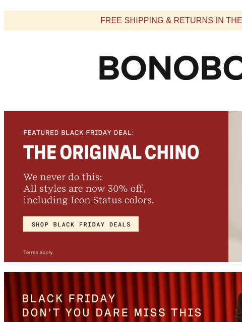 bonobos newsletter: Up to 70% Off Sale Pants Going Fast
