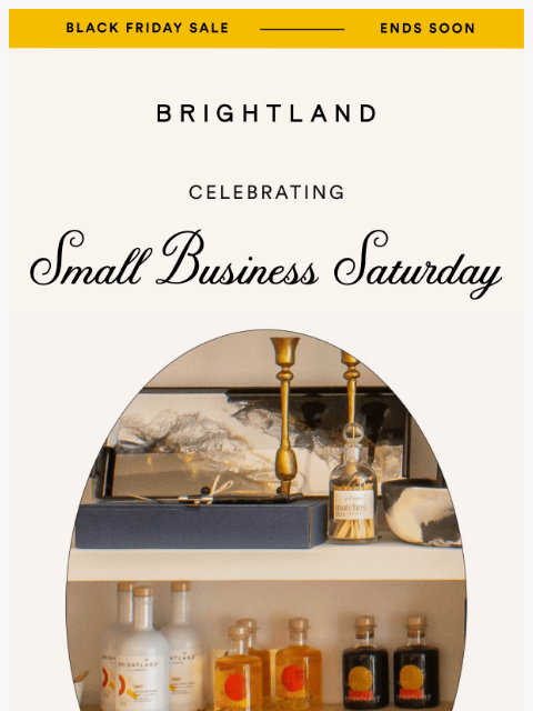 brightland newsletter: A celebration of small businesses ✨