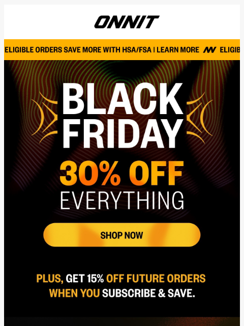 onnit newsletter: Our best sellers are going fast 🏃💨​