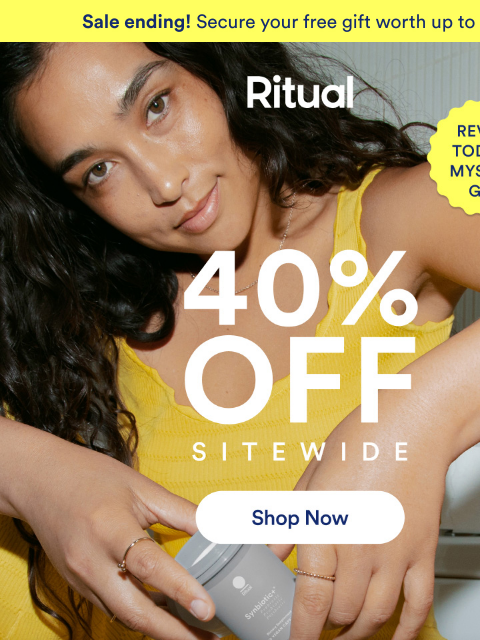 ritual newsletter: Reveal today’s free gift 🎁