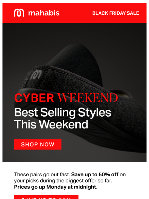 mahabis newsletter: Cyber Weekend Bestsellers