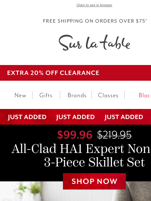 surlatable newsletter: Limited time only: All-Clad's lowest price of the ...