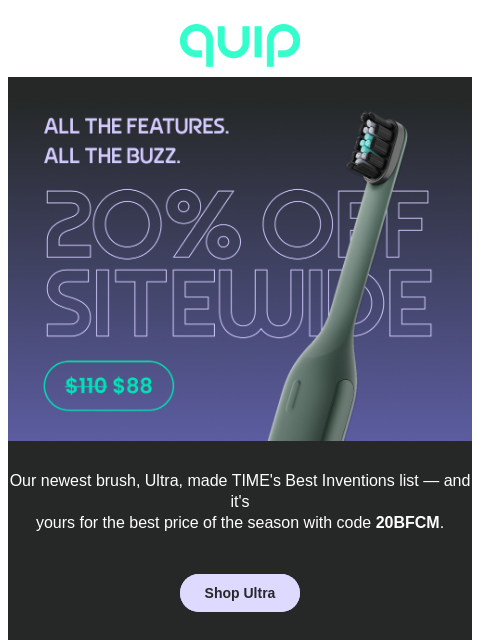 getquip newsletter: 🪥The BEST deal on the award-winning Ultra