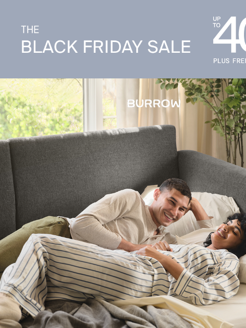 burrow newsletter: UP TO 35% OFF SLEEPERS