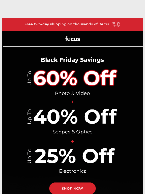 focuscamera newsletter: ⏰ Black Friday deals end soon...