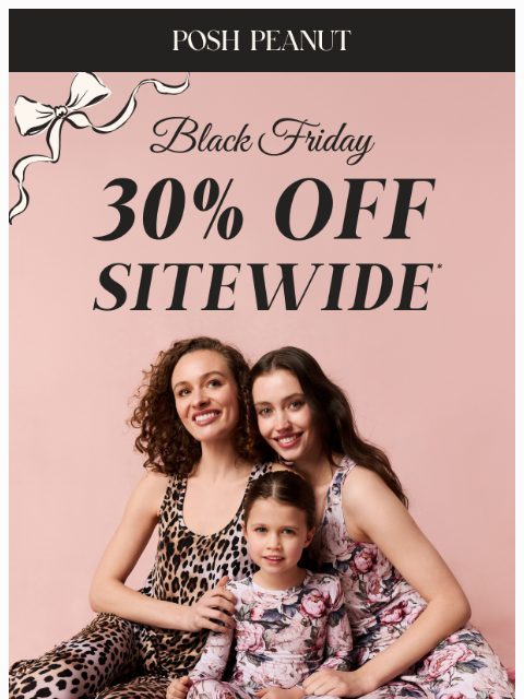 poshpeanut newsletter: 🏃‍♀️ HURRY! 30% Off Sitewide Is Almost Gone!