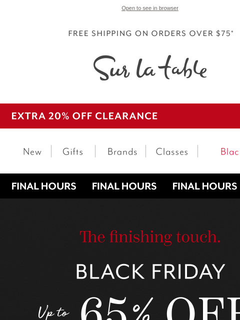 surlatable newsletter: Make it a Breville Black Friday!