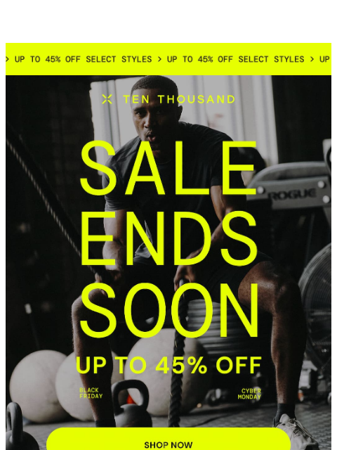 tenthousand newsletter: 2 More Days to Save!