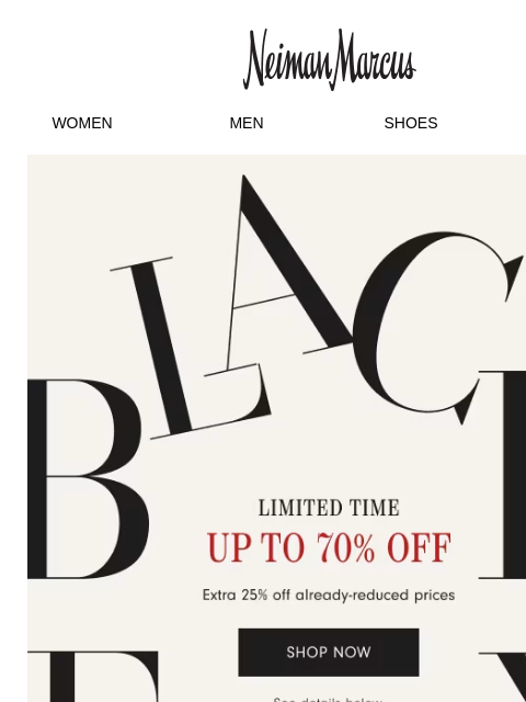 neimanmarcus newsletter: Save up to 70% on winter's most sought-after desig...