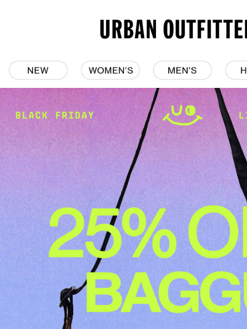 urbanoutfitters newsletter: ✨ 25% Off BAGGU ✨