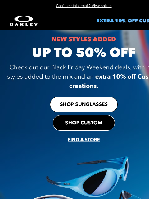 oakley newsletter: Up To 50% Off Fresh New Styles