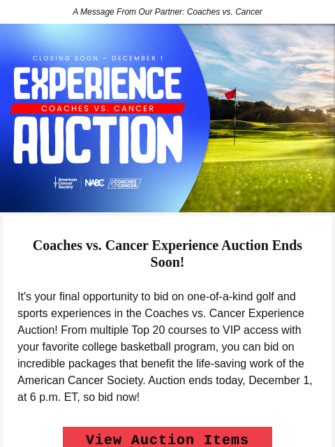 golfdigest newsletter: Time's running out on Top 20 experiences