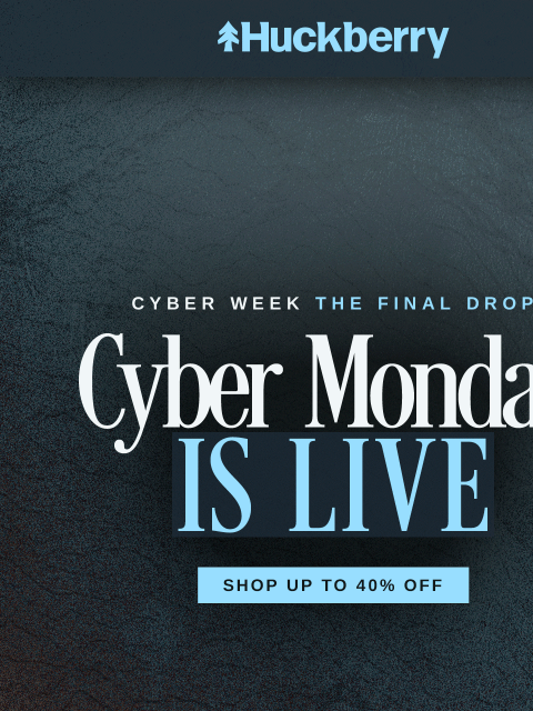 huckberry newsletter: Up to REDACTED % Off