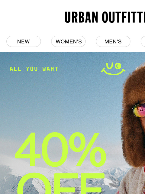 urbanoutfitters newsletter: 🏆 Best Of Black Friday (All 40% Off!)