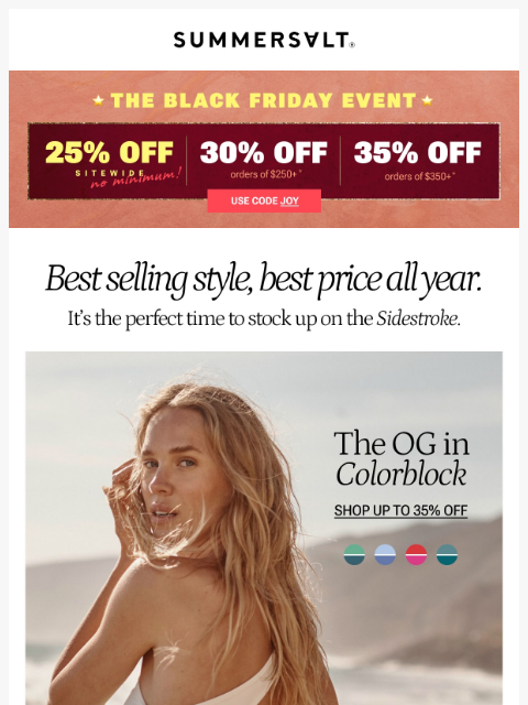 summersalt newsletter: This Is Your Sign To Buy A Sidestroke