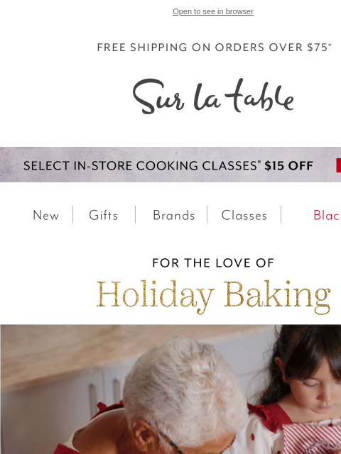surlatable newsletter: Holiday Baking 🤝 Black Friday Deals