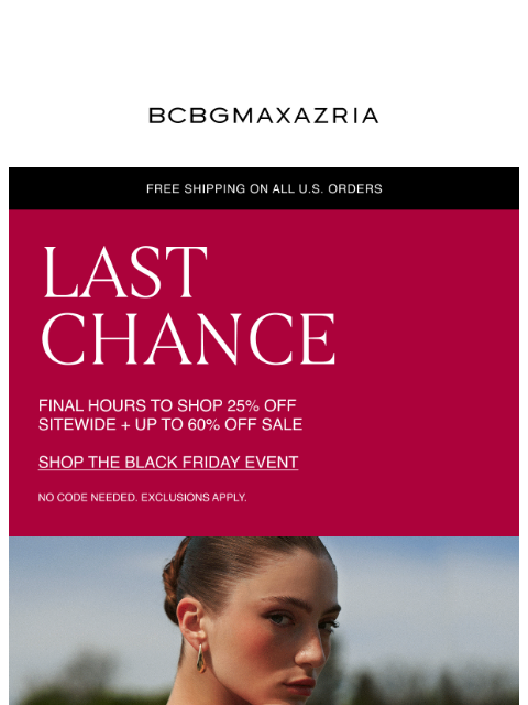 bcbg newsletter: Don’t Miss Out – Final Hours for the Black Friday ...