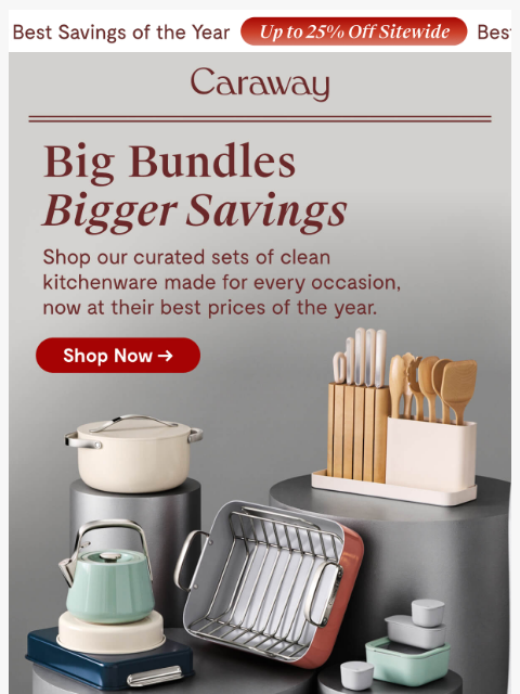 carawayhome newsletter: Bundle + Save = Your Smartest Cart