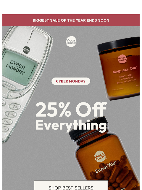 moonjuice newsletter: 25% off sitewide happening now