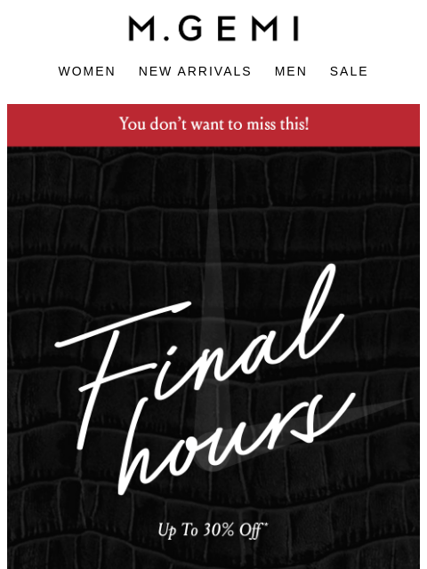 mgemi newsletter: ⏳ Just Hours Left! Up To 30% Off Bestsellers