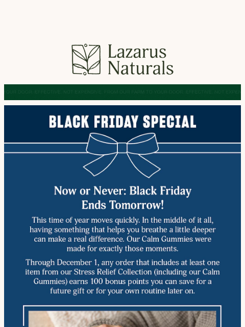 lazarusnaturals newsletter: 🎯 The Almost-Last Day to Hit “Checkout”