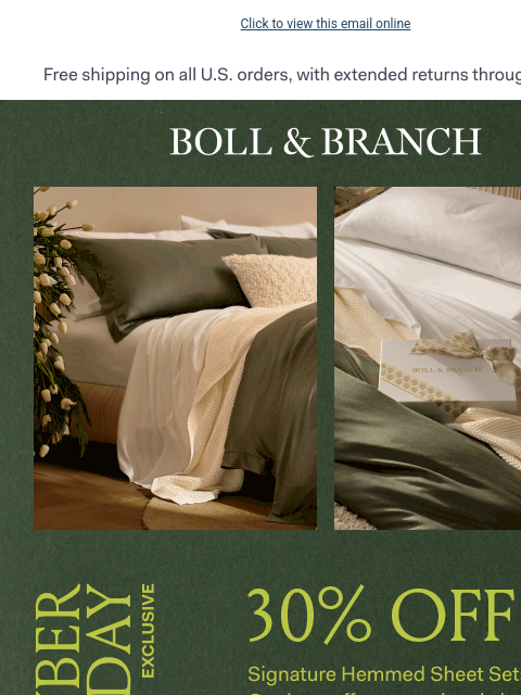 bollandbranch newsletter: Hurry: #1 bestseller = 30% OFF
